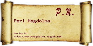 Perl Magdolna névjegykártya