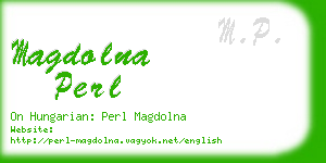magdolna perl business card